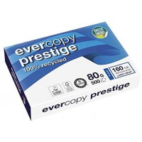 Lot de 5 Ramette de 500 feuilles de papier Evercopy Prestige, A4, 80 g/m²