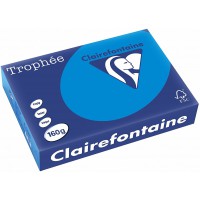 Clairefontaine Trophee Ramette de 250 feuilles papier couleur 160 g A4 Bleu turquoise