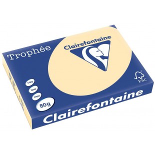 Clairefontaine Trophee Ramette de 500 feuilles papier couleur 80 g A3 Chamois