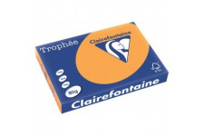 Clairefontaine Trophee Ramette de 500 feuilles papier couleur 80 g A3 Clementine