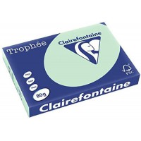 Clairefontaine Trophee Ramette de 500 feuilles papier couleur 80 g A3 Vert golf
