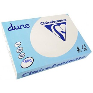 CLAIREFONTAINE Ramette 250 Feuilles Dune 160g A4 210x297 mm Certifie FSC / TCF Blanc