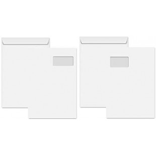 Pochette Clairalfa 229x324/C4, 90 g/m², coloris blanc - boite de 250