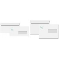 Enveloppe a  fenetre Smartprint 110x220/DL, 80 g/m², coloris blanc - boite de 500
