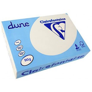 CLAIREFONTAINE Ramette 500 Feuilles Dune 90g A4 210x297 mm Certifie FSC / TCF Blanc