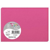 Clairefontaine 1324C - Paquet de 25 Cartes Simples - Format C6 11x15,5cm - 210g/m² - Coloris Rose Fuchsia - Cartons d'Invitation