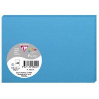 Clairefontaine 1322C - Paquet de 25 Cartes Simples - Format C6 11x15,5cm - 210g/m² - Coloris Bleu Turquoise - Cartons d'Invitati