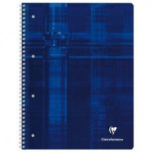 Cahier Metric Studium A4+, 160p./80 feuilles perforees 90 g/m² reliure integrale, ligne 8mm + marge a droite (N°26)