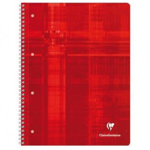 Cahier Metric Studium A4+, 160p./80 feuilles perforees 90 g/m² reliure integrale, quadrille 5x5 + marge a droite (N°26