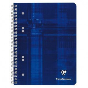 Cahier Metric Studium A5+, 160p./80 feuilles perforees 90 g/m² reliure integrale, quadrille 5x5