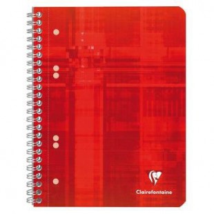 Cahier Metric Studium A5+, 160p./80 feuilles perforees 90 g/m² reliure integrale, ligne 8mm