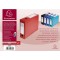 Exacompta - Ref. 59835E - 1 Boite d'archives a pression en polypropylene opaque - Dos 80 mm - Porte etiquettes sur 