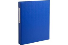 Classeur 2 anneaux 25mm, carton remborde polypro garde PP, coloris bleu