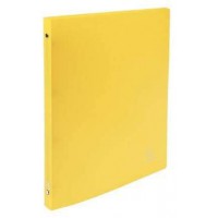 Lot de 25 Classeur 4 anneaux 15mm PP OPAK, polypro, coloris jaune