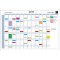 Exacompta - Ref. 56150E - 1 tableau blanc magnetique planning annuel - textes en francais - effacable a  sec - livre avec tous l