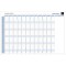 Exacompta - Ref. 56150E - 1 tableau blanc magnetique planning annuel - textes en francais - effacable a  sec - livre avec tous l