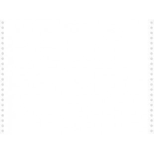 2000 feuilles de listing blanc 380x11" 1pli bandes caroll detachables 70g