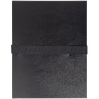 EXACOMPTA Chemises dos extensible balacron et sangle scratch Noir