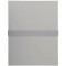 EXACOMPTA Chemises dos extensible balacron sangle scratch avec Rabat pied de page 24 x 32 Gris
