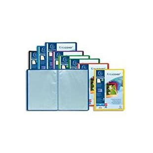 Lot de 8 : EXACOMPTA Protege document personnalisable PP Kreacover 120 vues assortis