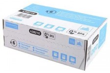 Lot de 6 : Bobine papier thermique pour caisse - larg. 80mm / diam. 80mm, sans BPA