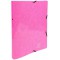 Exacompta - ref. 54894E - 1 Classeur carte lustree pelliculee avec elastiques - 2 anneaux ronds diametre 15 mm - Dos 20 mm - Dim
