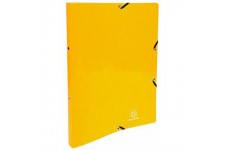 Classeur IDERAMA, 2 anneaux 15mm, carte lustree pelliculee, coloris jaune