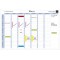 Exacompta - Ref. 57150E - 1 tableau blanc magnetique planning mensuel - textes en francais - effacable a  sec - livre avec tous 