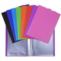 Lot de 10 : Protege-documents A4 80 vues OPAK, polypro coloris assortis (8)