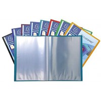 Protege-documents personnalisable KREACOVER Opaque, 180 vues, polypro, coloris assortis 8 teintes - 