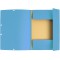 Exacompta - Ref. 55519SE - 1 chemise a  elastiques 3 rabats en carte lustree 400 g/m²- Dimensions exterieures : 24 x 32 cm - For