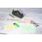 Etui de 100 fiches bristol - blanc ligne non perfore 55x74mm