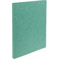 Classeur Carte lustree, 2 anneaux 15mm, coloris vert