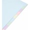 Lot de 25 : Exacompta - Ref. 1610E - Intercalaires en carte pastel recyclee 170g/m2 avec 10 onglets neutres - Format a classer A