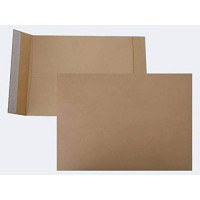 ELEPA - Rossler Enveloppe 30002521 Sac a  soufflet B4 40 mm patte autocollante Marron 130 g Lot de 5