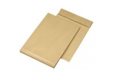 Mail Media 397207 Enveloppe a  soufflet B4, sans fenetre, natron marron