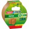Tesa Ruban Adhesif Papier Kraft EcoLogo - Adhesif d'Emballage en Papier ecologique ,60 % de Materiaux Naturels - Marr