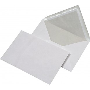 SP447840 Enveloppe doublee C6 gum VE25 Blanc 80 g