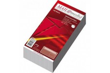 Mail Media 30002411 Enveloppes DIN Long (220 x 110 mm), avec fenetre, enveloppes a  patte autocollante 80 g/m² Lot de 25