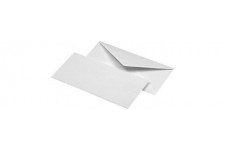 Karten & Co. Lot de 25 enveloppes longues avec doublure en soie Blanc 110 x 220 mm 80 g/m²