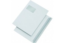 MAILmedia 287380 C4 Enveloppe adhesive avec fenetre Blanc