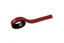 65207-25 bande magnetique, (B) 20 mm x (L) 1.000 mm, rouge