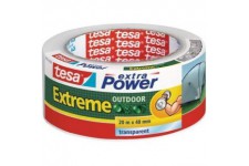 Tesa Extreme Power Outdoor - Ruban de Reparation en Toile pour l'Exterieur, Force Adhesive Extremement elevee - Transparent - 20