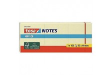 Tesa Office Notes, Notes adhesives repositionnables - disponibles en plusieurs tailles 57653-00001-05 Jaune