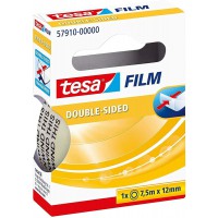 TESA Ruban adhesif double face, transparent, 12 mm x 7,5 m