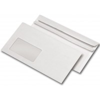 Mail Media 22770/0 Enveloppes DIN Long, autocollant, avec fenetre