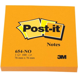 Post-it Notes repositionnables 76 x 76 mm Orange