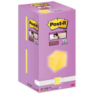 Post-it Notes autocollantes tour jaune 76 x 76 mm