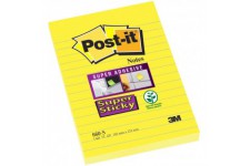 Post-it 660-S Notes Repositionnables 102 x 152 mm 75 Feuilles Jaune Jonquille