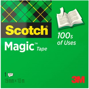 Scotch magic 810 ruban adhesif m8101910 acetate de cellulose_amp mat invisible 19 mm x 10 m
